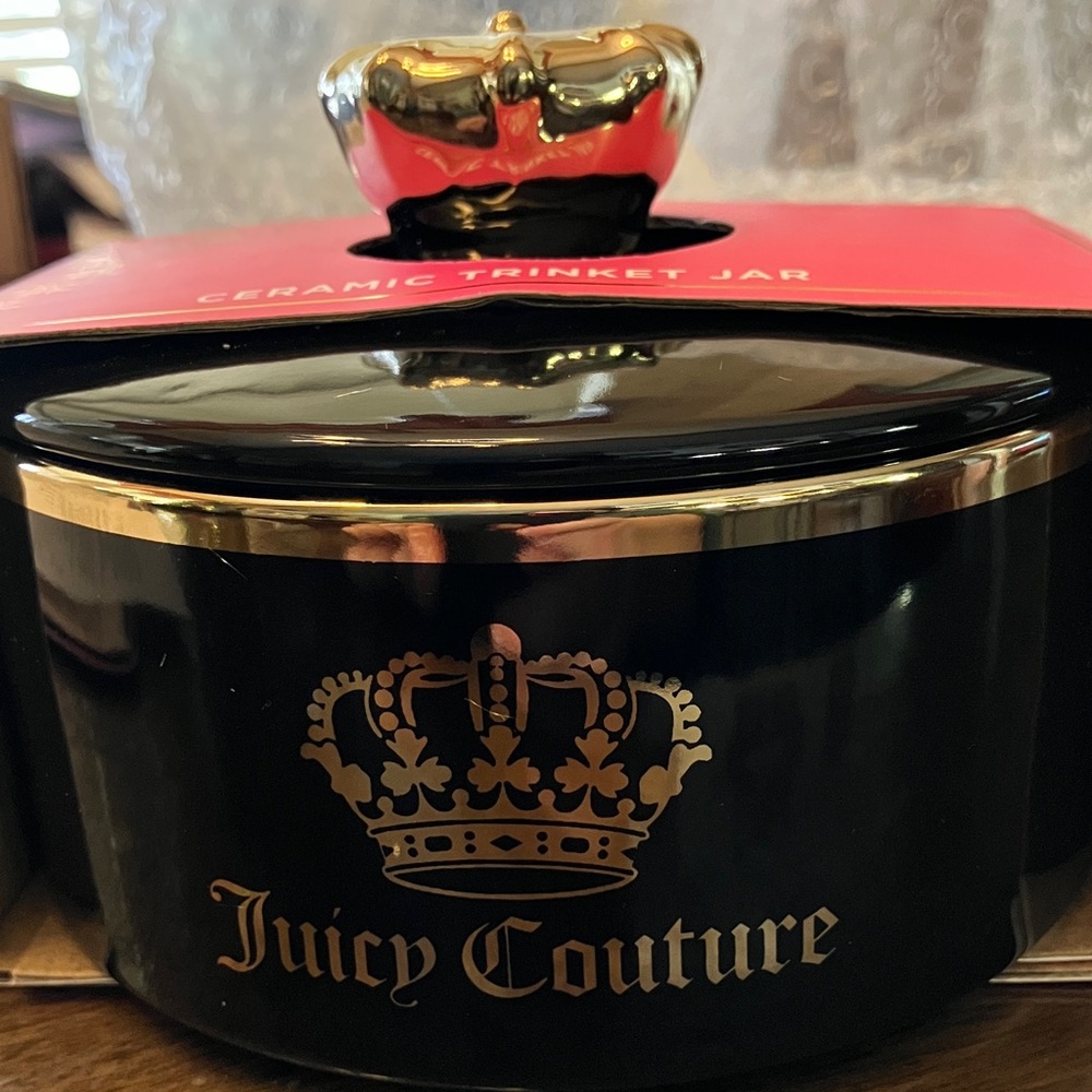 ✨Juicy Couture trinket jar ceramic NWT - Picture 4 of 10